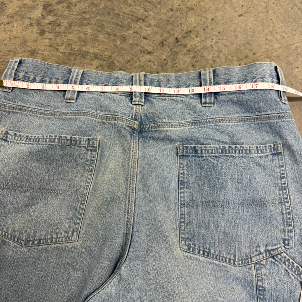 VTG‎ Route 66 Original Clothing Co Men's Blue Denim Jeans Carpenter Cargo Work - Picture 7 of 10